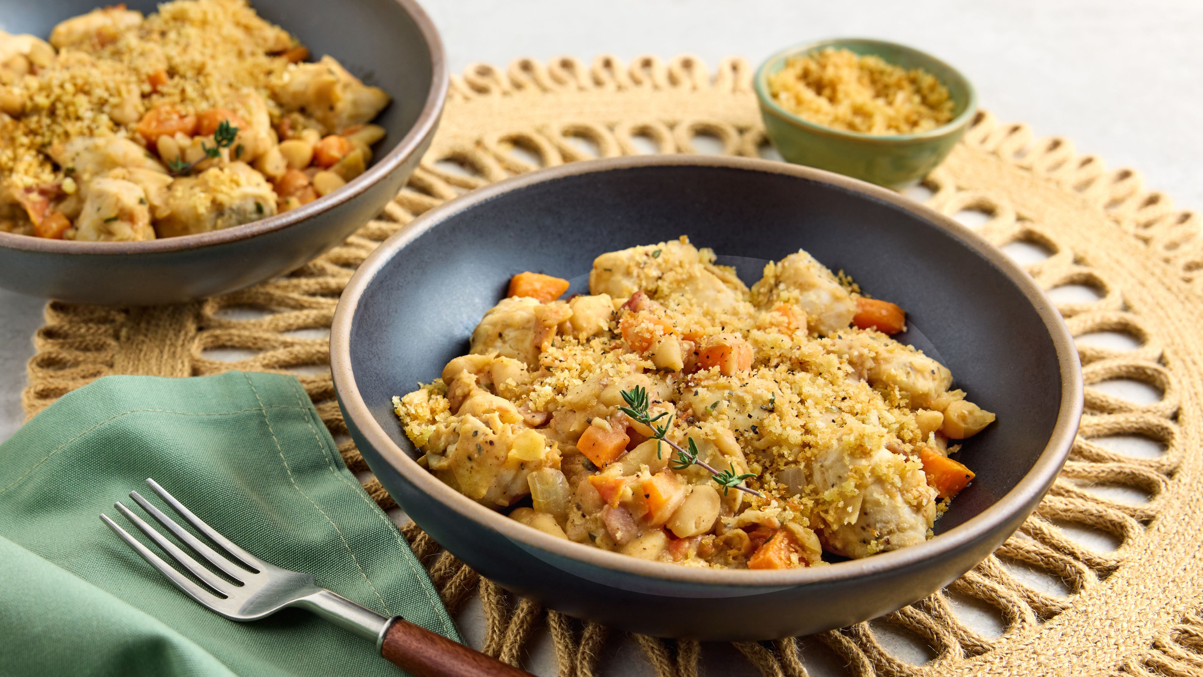 Photo of two servings of Chicken Cassoulet